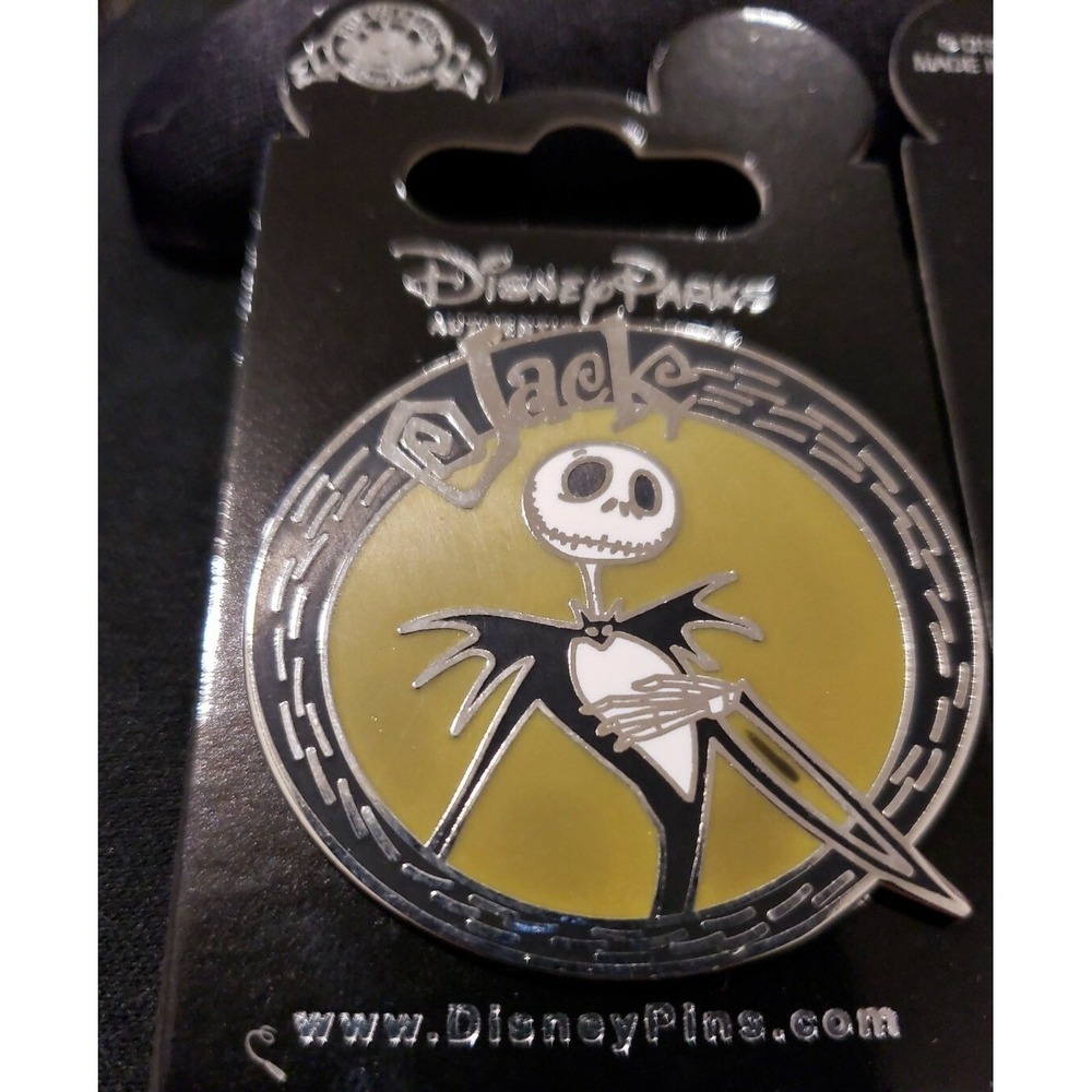 Disney Pin Jack Skellington Nightmare Before Christmas NBC 2018 Silver 130605